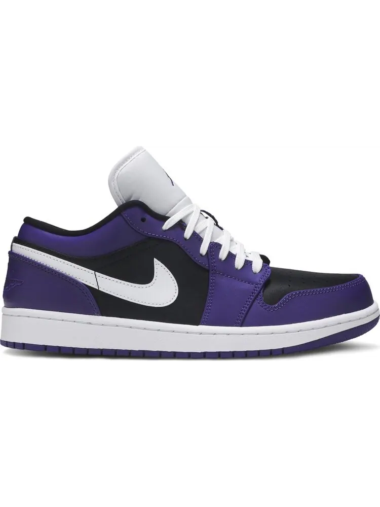 Кроссовки Air Jordan 1 Low Court — изображение 1 из 8, черный фиолетовый