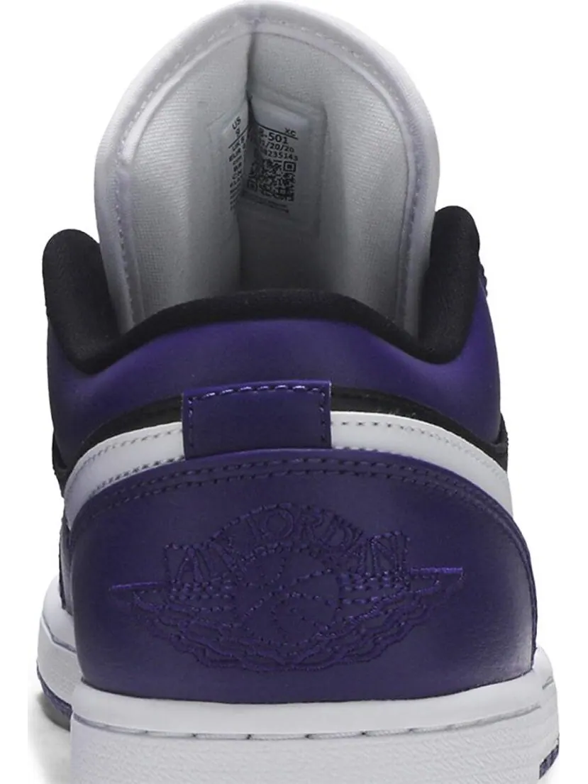 Кроссовки Air Jordan 1 Low Court — изображение 7 из 8, черный фиолетовый