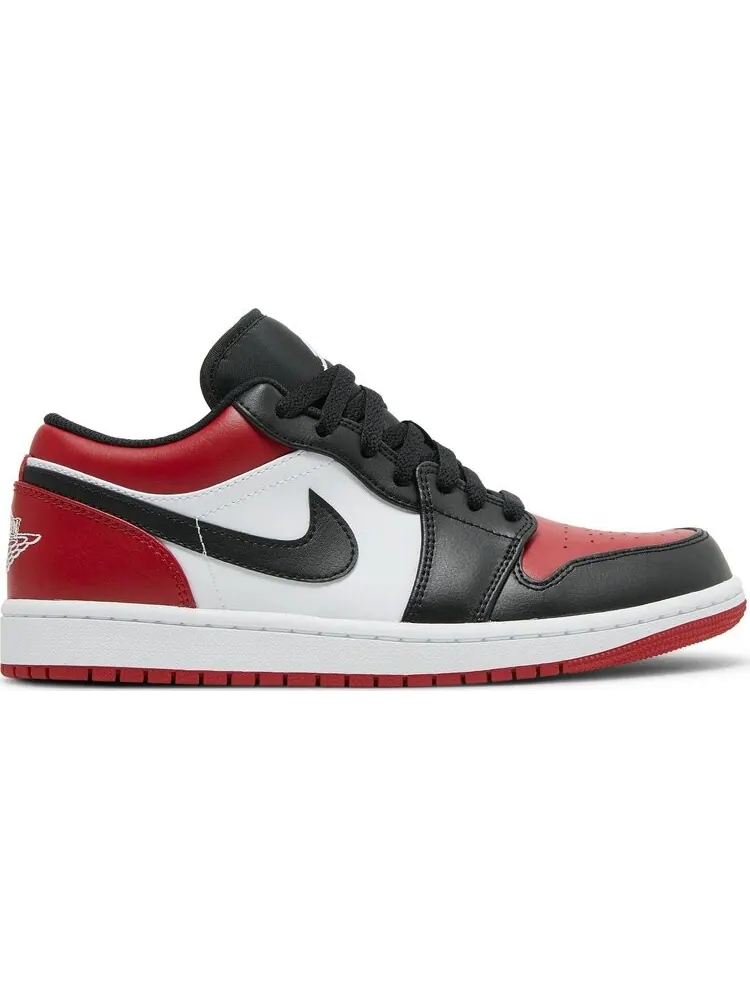 Кроссовки Air Jordan 1 Low Bred Toe — изображение 1 из 8, красный