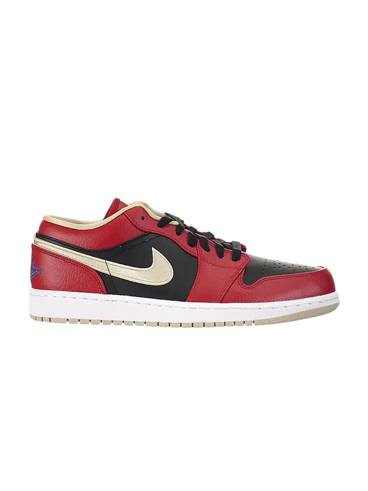 Кроссовки Air Jordan 1 Retro Low 'Gym Red Gold' — изображение 1 из 1, красный