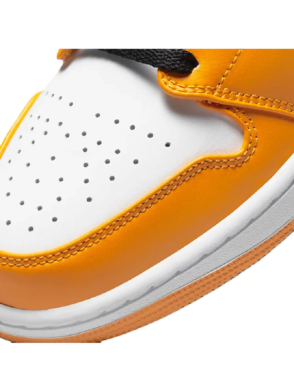 Кроссовки Nike Air Jordan 1 Low — изображение 7 из 8, белый желтый