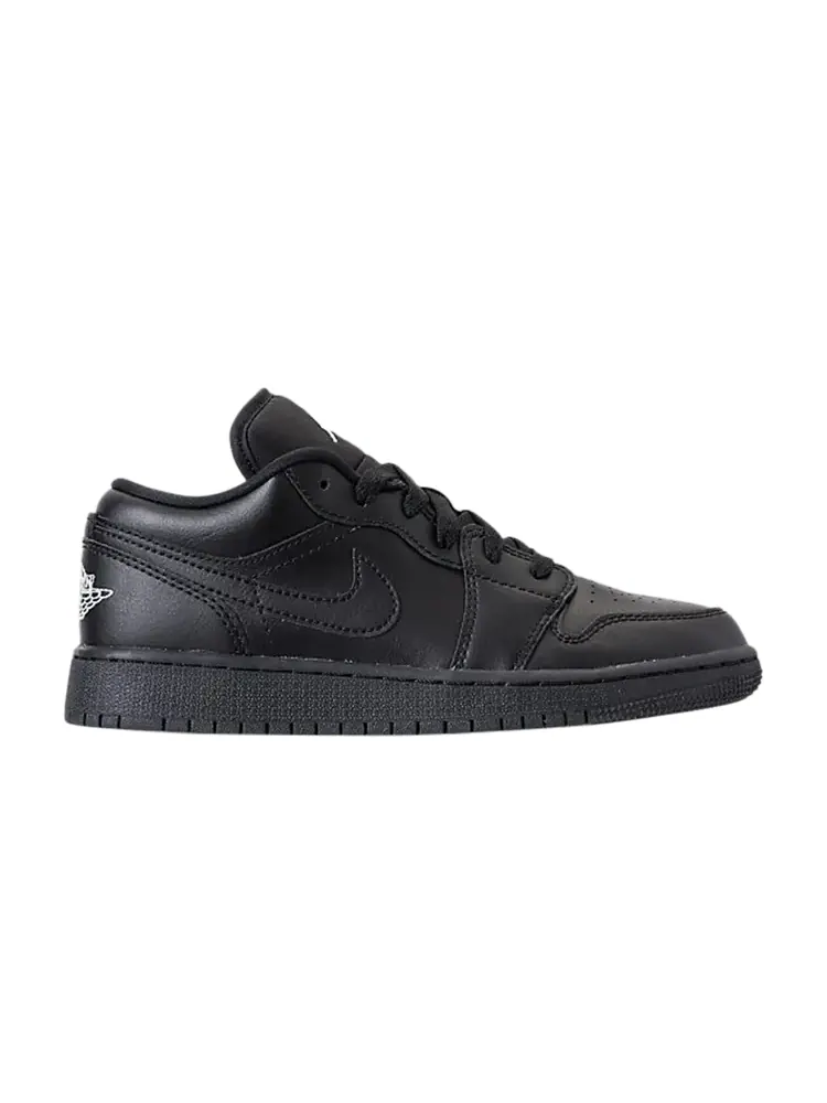 Кроссовки Air Jordan 1 Low GS 'Black' — изображение 1 из 1, черный