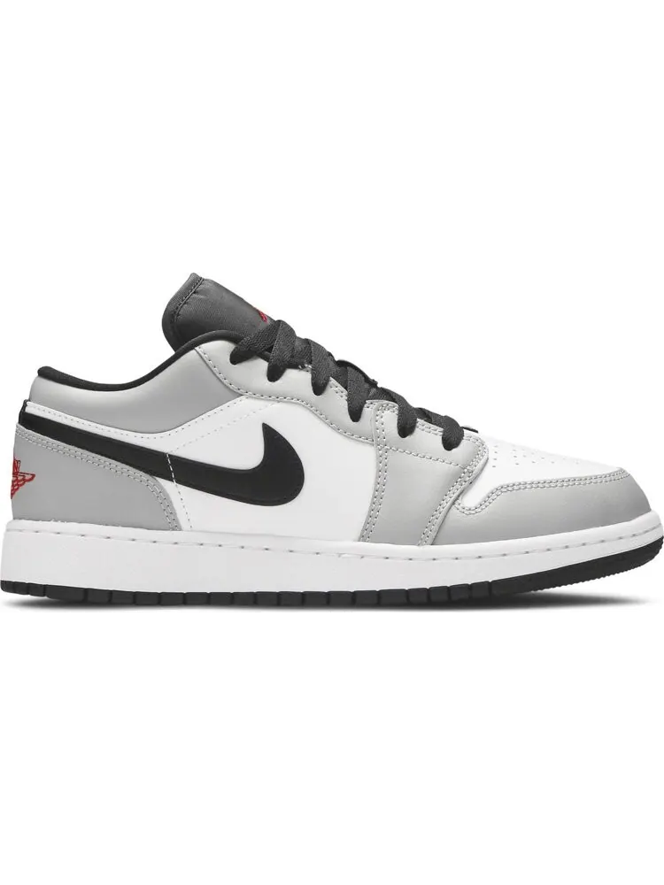 Кроссовки Air Jordan 1 Low GS Light — изображение 1 из 8, белый серый