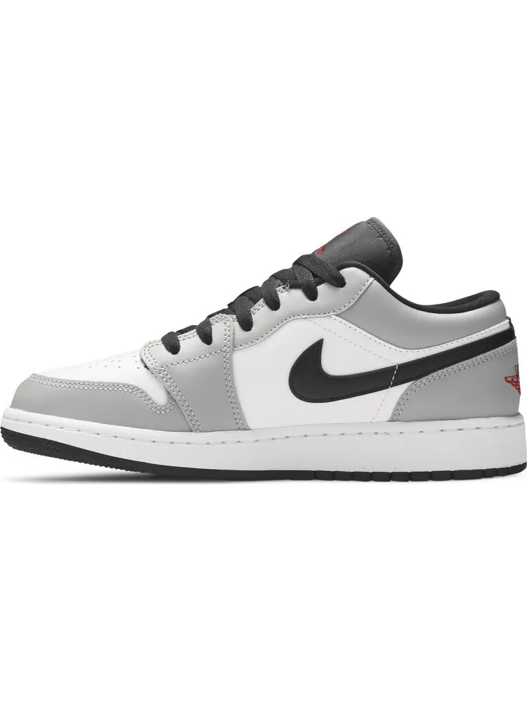 Кроссовки Air Jordan 1 Low GS Light — изображение 3 из 8, белый серый