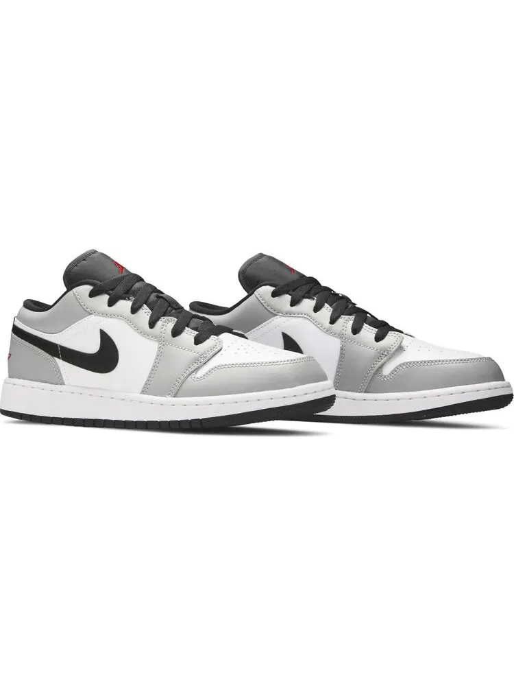 Кроссовки Air Jordan 1 Low GS Light — изображение 8 из 8, белый серый