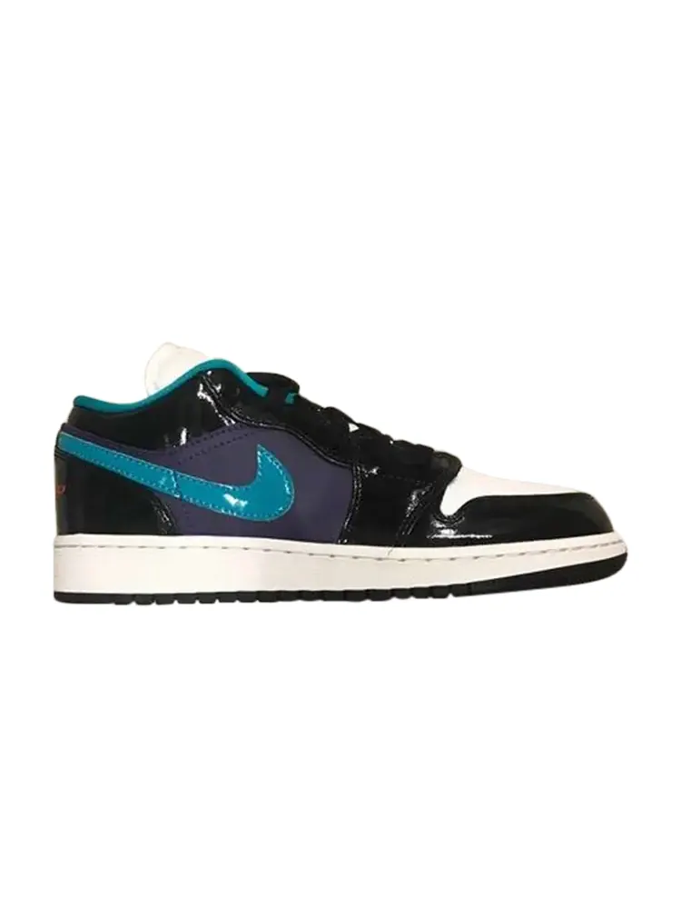 Кроссовки Air Jordan 1 Low GS 'Black Turbo Green' — изображение 1 из 1, черный