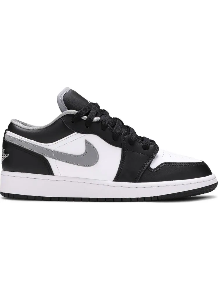 Кроссовки Air Jordan 1 Low GS Black Medium Grey — изображение 1 из 8, черный
