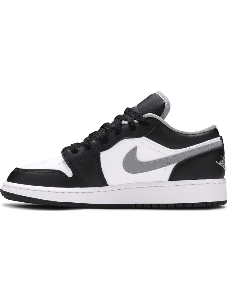 Кроссовки Air Jordan 1 Low GS Black Medium Grey — изображение 3 из 8, черный