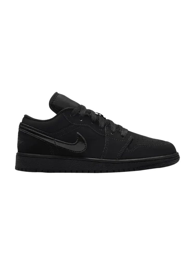 Кроссовки Air Jordan Air Jordan 1 Low GS 'Triple Black' — изображение 1 из 1, черный/черный/черный