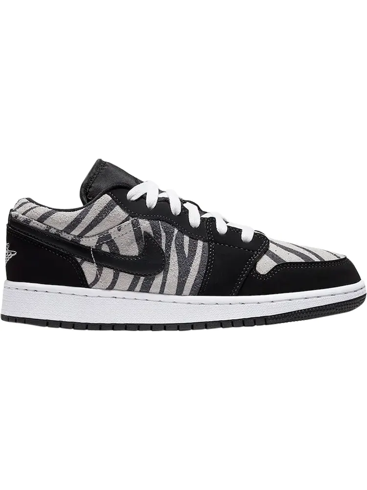 Кроссовки Air Jordan 1 Low GS Zebra — изображение 1 из 1, черный