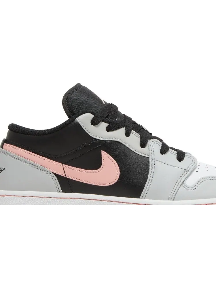 Кроссовки Air Jordan 1 Low GS Grey Fog Bleached Coral — изображение 2 из 8, черный