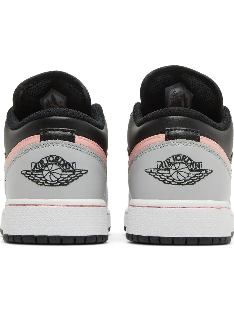 Кроссовки Air Jordan 1 Low GS Grey Fog Bleached Coral — изображение 6 из 8, черный