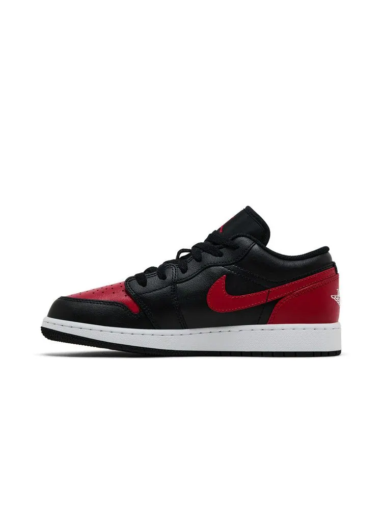 Кроссовки Air Jordan Air Jordan 1 Low GS 'Bred' — изображение 4 из 9, черный/красный/белый
