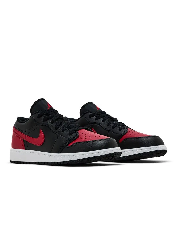 Кроссовки Air Jordan Air Jordan 1 Low GS 'Bred' — изображение 9 из 9, черный/красный/белый
