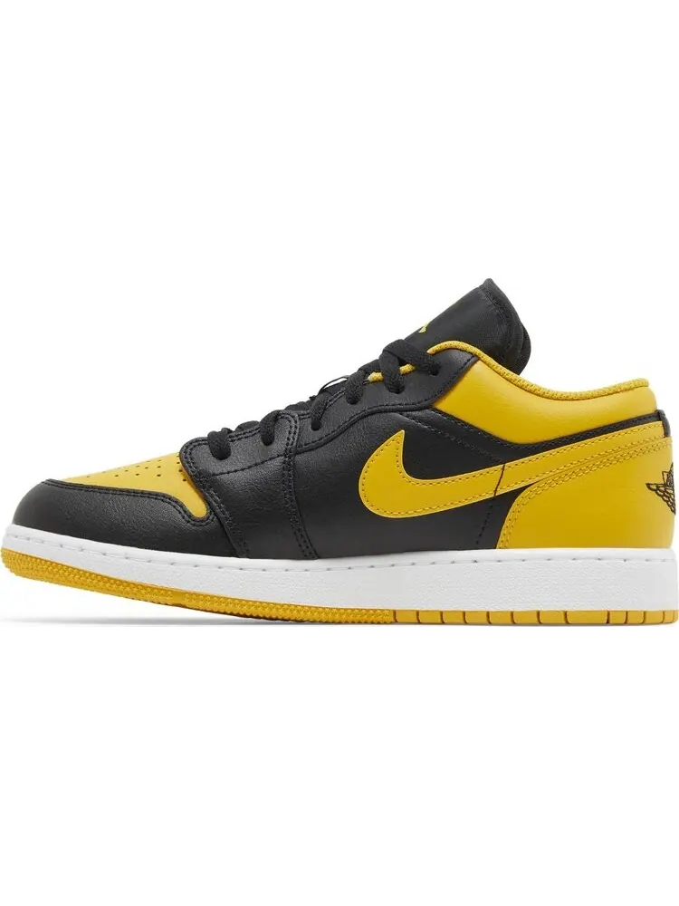 Кроссовки Air Jordan 1 Low GS 'Yellow Ochre' — изображение 3 из 4, желтый