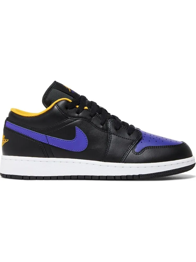Кроссовки Air Jordan 1 Low GS Lakers — изображение 1 из 8, черный