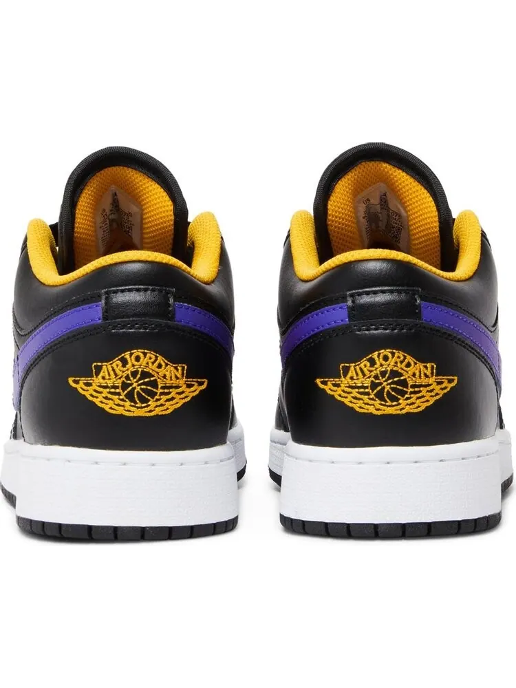Кроссовки Air Jordan 1 Low GS Lakers — изображение 6 из 8, черный