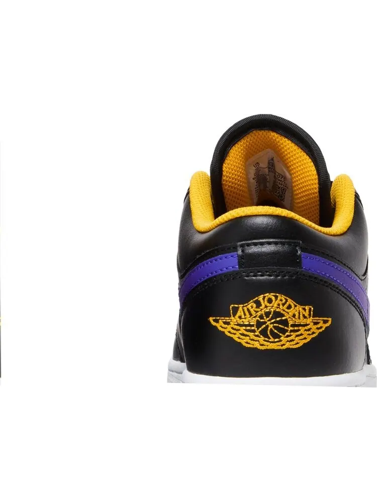 Кроссовки Air Jordan 1 Low GS Lakers — изображение 7 из 8, черный