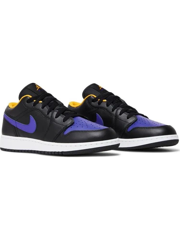 Кроссовки Air Jordan 1 Low GS Lakers — изображение 8 из 8, черный