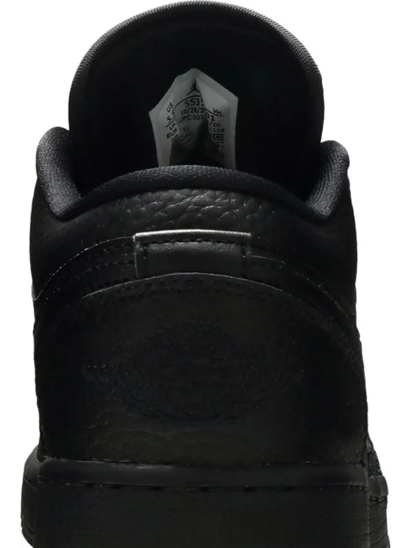 Кроссовки Air Jordan 1 Low GS Triple Black — изображение 7 из 8, черный