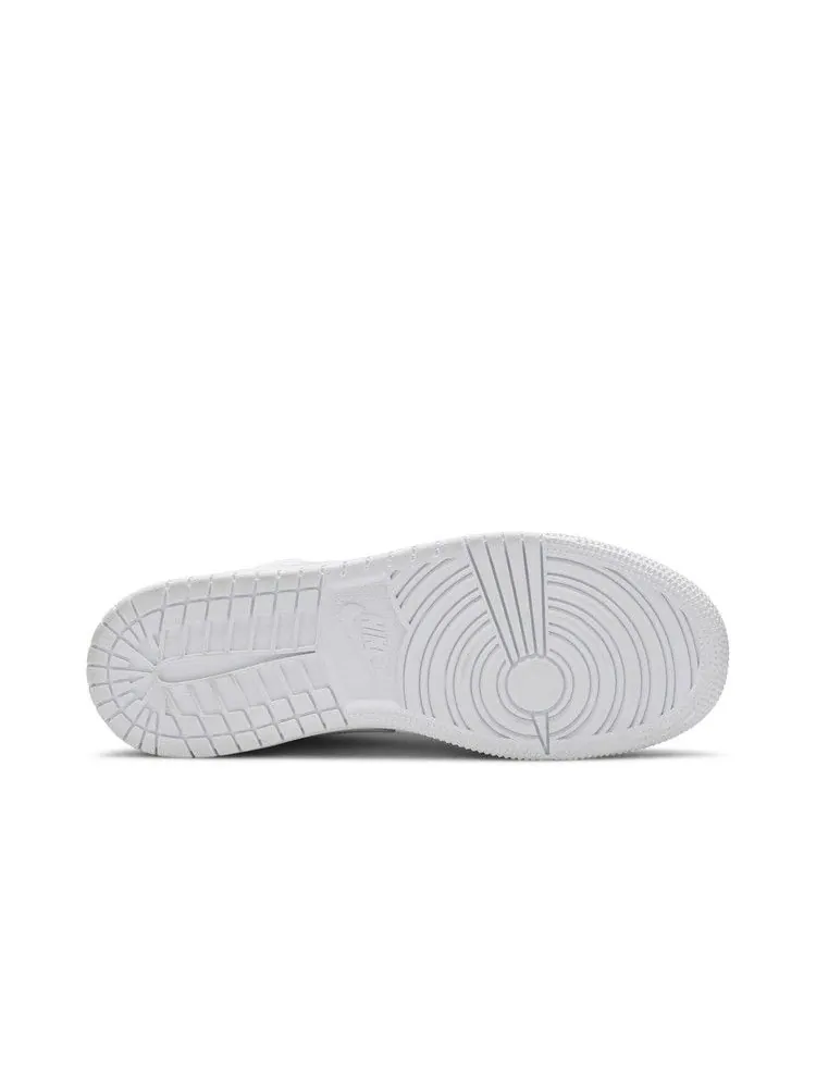 Кроссовки Air Jordan Air Jordan 1 Low GS 'White Black' — изображение 5 из 9, белый/черный/белый