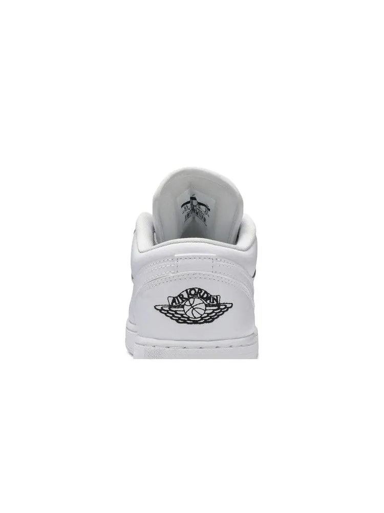 Кроссовки Air Jordan Air Jordan 1 Low GS 'White Black' — изображение 8 из 9, белый/черный/белый