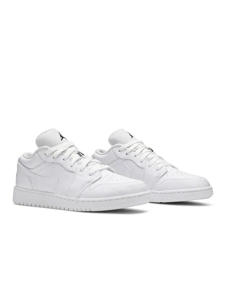 Кроссовки Air Jordan Air Jordan 1 Low GS 'White Black' — изображение 9 из 9, белый/черный/белый