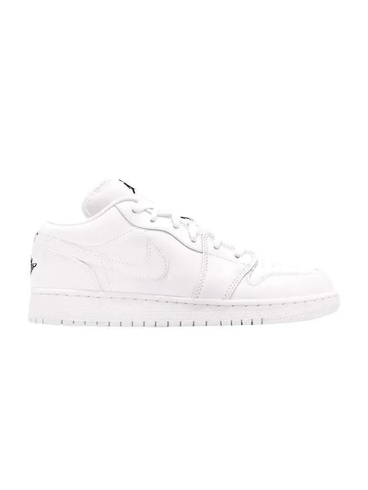 Кроссовки Air Jordan 1 Low GS 'Triple White' — изображение 1 из 1, белый