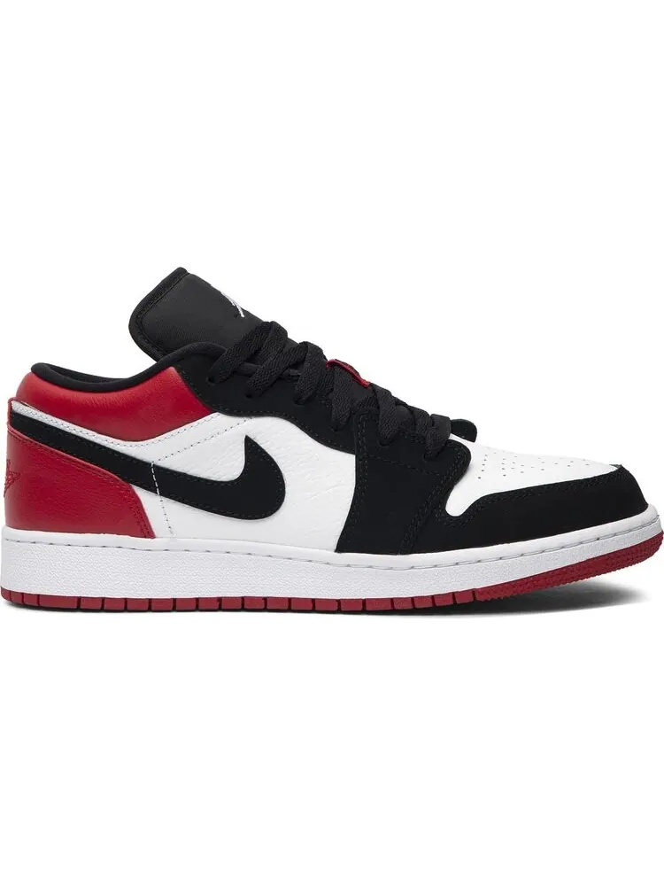 Кроссовки Air Jordan 1 Low GS Black Toe — изображение 1 из 8, белый