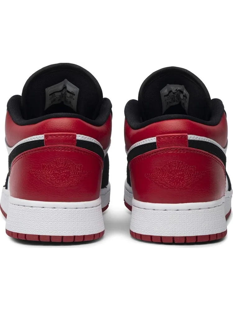 Кроссовки Air Jordan 1 Low GS Black Toe — изображение 6 из 8, белый