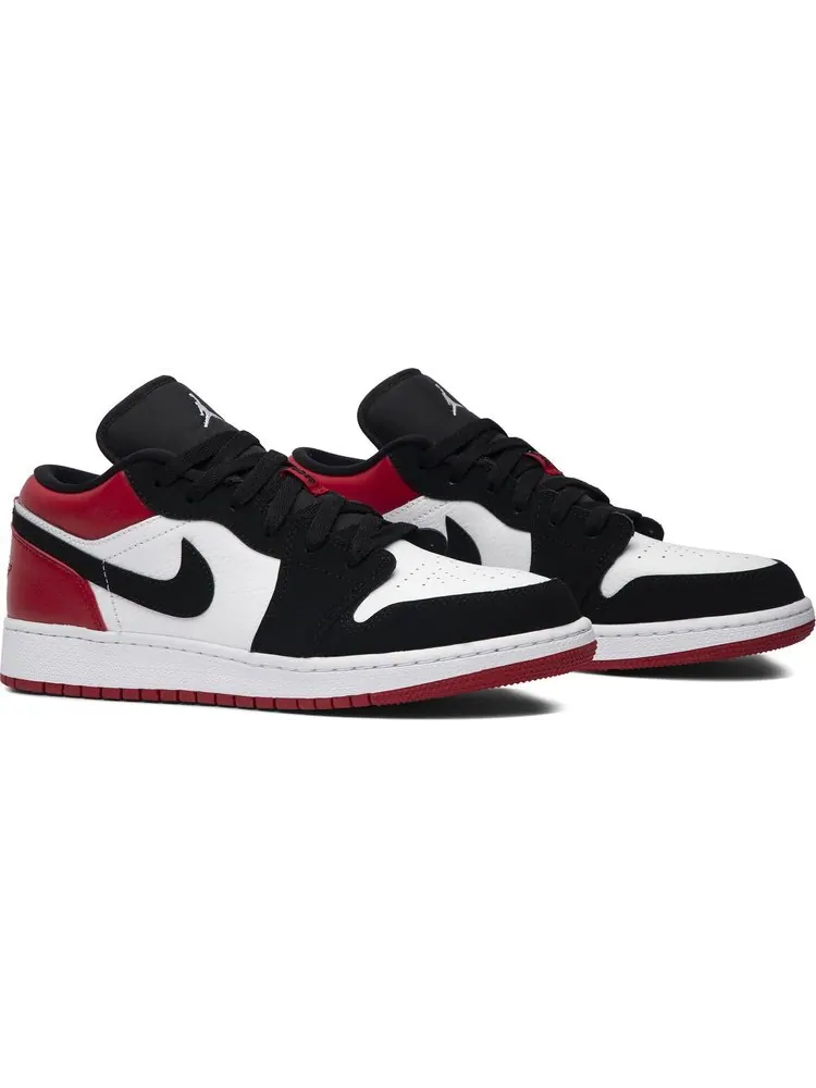 Кроссовки Air Jordan 1 Low GS Black Toe — изображение 8 из 8, белый