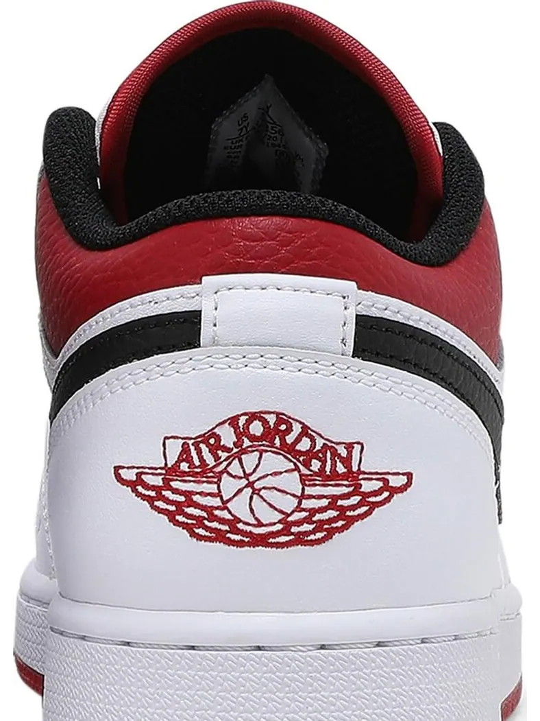 Кроссовки Air Jordan 1 Low GS White Gym — изображение 7 из 8, белый красный