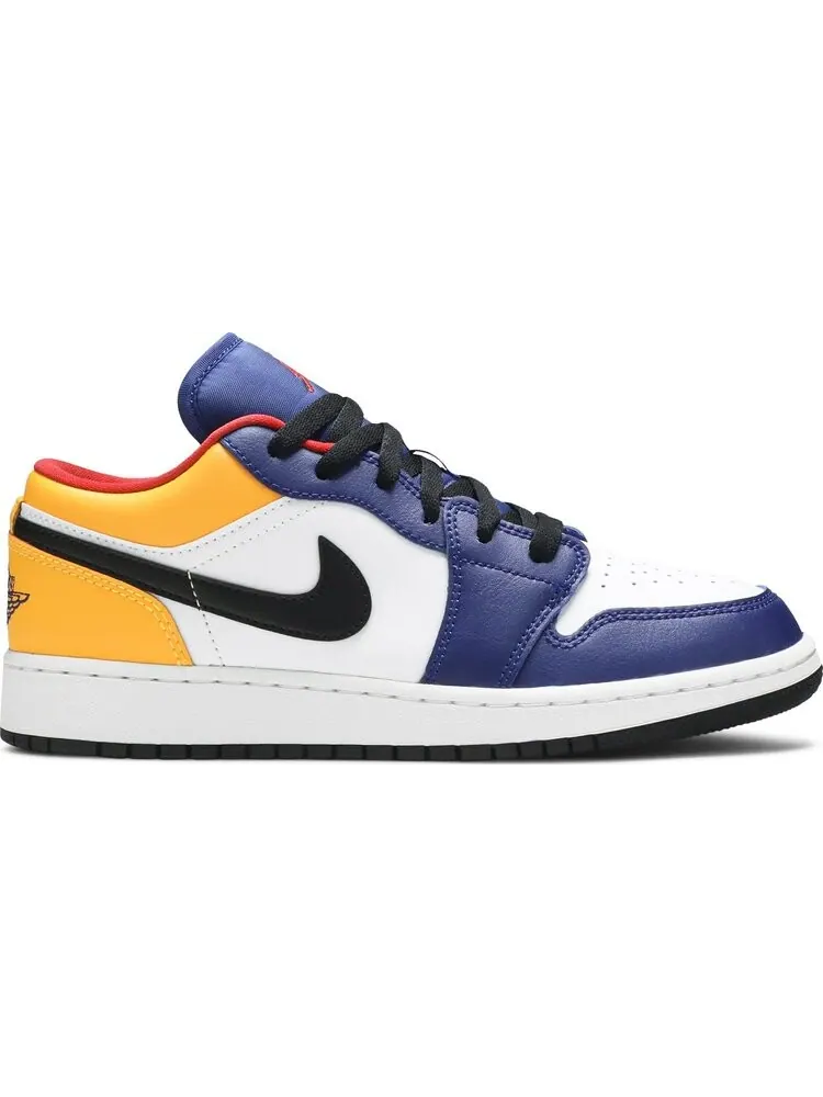 Кроссовки Air Jordan 1 Low GS Royal Yellow — изображение 1 из 7, белый