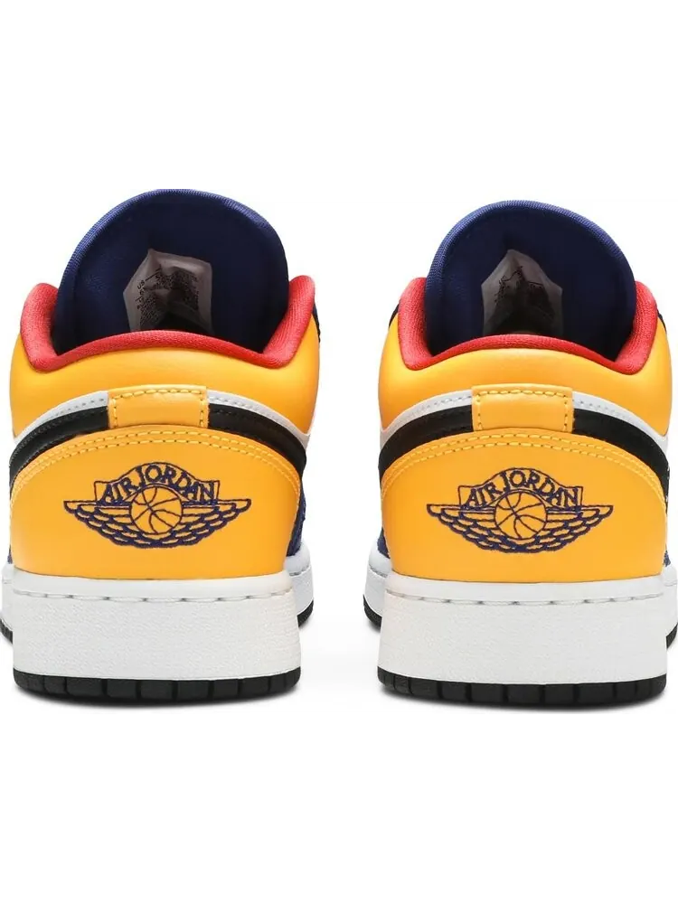 Кроссовки Air Jordan 1 Low GS Royal Yellow — изображение 5 из 7, белый