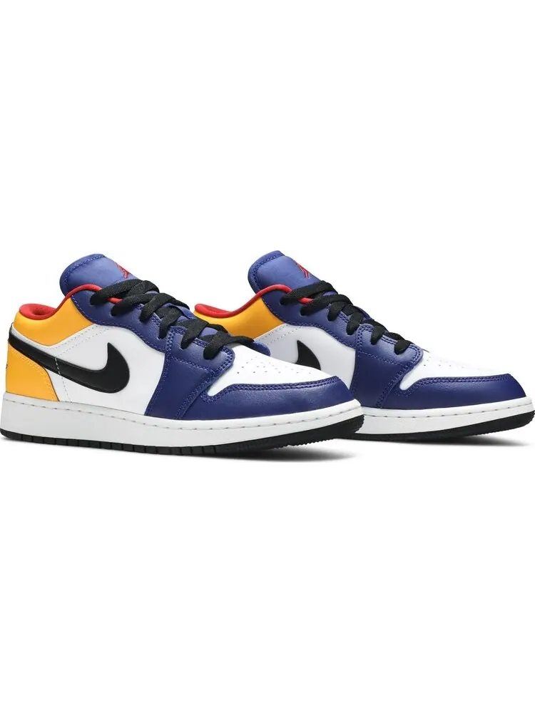 Кроссовки Air Jordan 1 Low GS Royal Yellow — изображение 7 из 7, белый