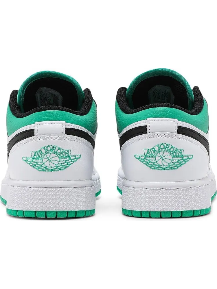 Кроссовки Air Jordan 1 Low GS White Lucky Green — изображение 6 из 8, белый