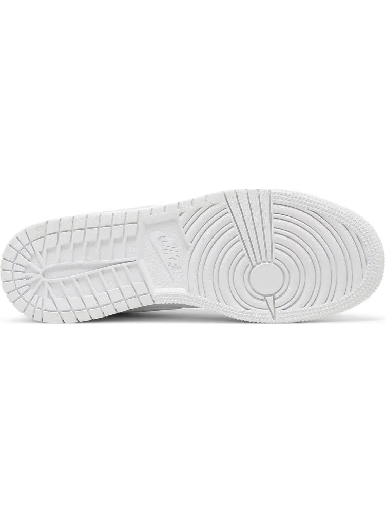 Кроссовки Air Jordan 1 Low GS Triple White — изображение 4 из 8, белый
