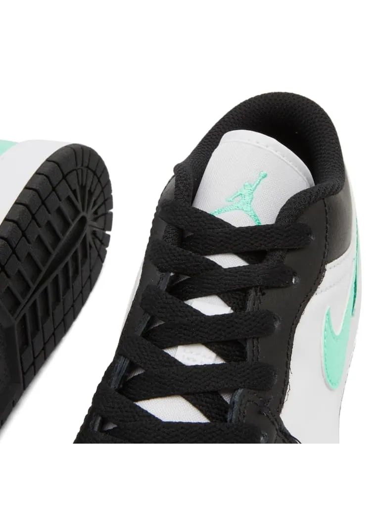 Кроссовки Air Jordan 1 Low GS 'Green Glow' — изображение 3 из 6, белый