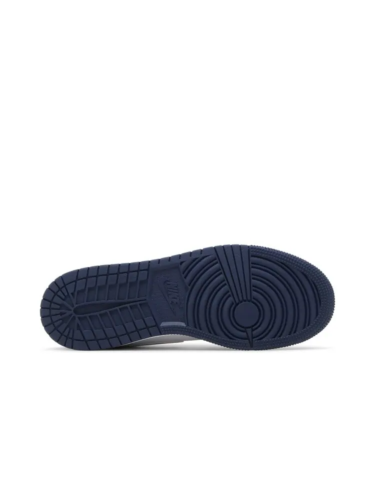 Кроссовки Air Jordan 1 Low GS Midnight Navy Wolf Grey — изображение 4 из 4, темно-синий серый