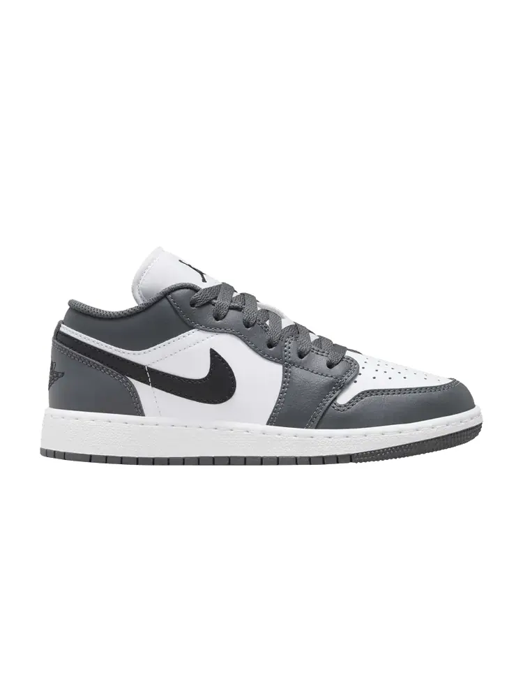 Кроссовки Air Jordan Air Jordan 1 Low GS 'Iron Grey' — изображение 1 из 1, белый/черный/серый