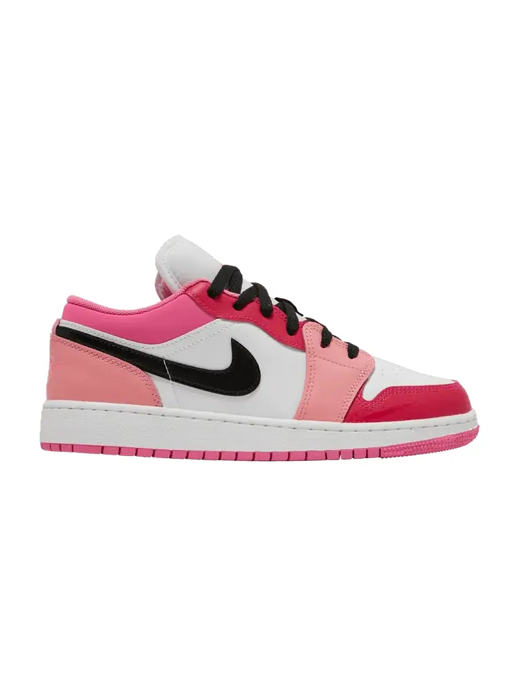 Кроссовки Air Jordan Air Jordan 1 Low GS 'White Pinksicle' — изображение 1 из 9, белый/черный