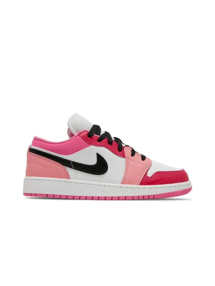 Кроссовки Air Jordan Air Jordan 1 Low GS 'White Pinksicle' — изображение 2 из 9, белый/черный