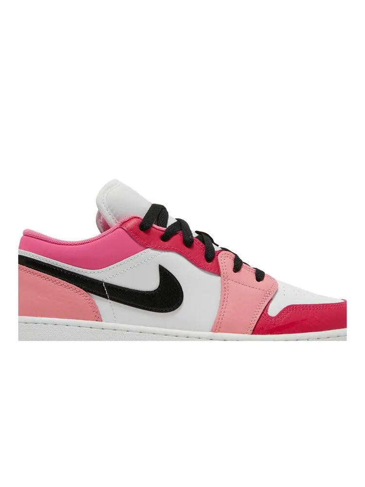 Кроссовки Air Jordan Air Jordan 1 Low GS 'White Pinksicle' — изображение 3 из 9, белый/черный