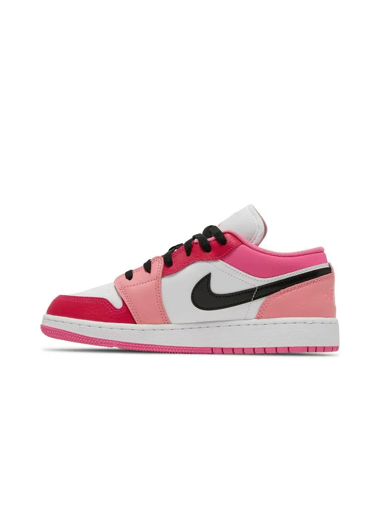 Кроссовки Air Jordan Air Jordan 1 Low GS 'White Pinksicle' — изображение 4 из 9, белый/черный