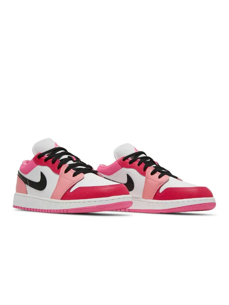 Кроссовки Air Jordan Air Jordan 1 Low GS 'White Pinksicle' — изображение 9 из 9, белый/черный
