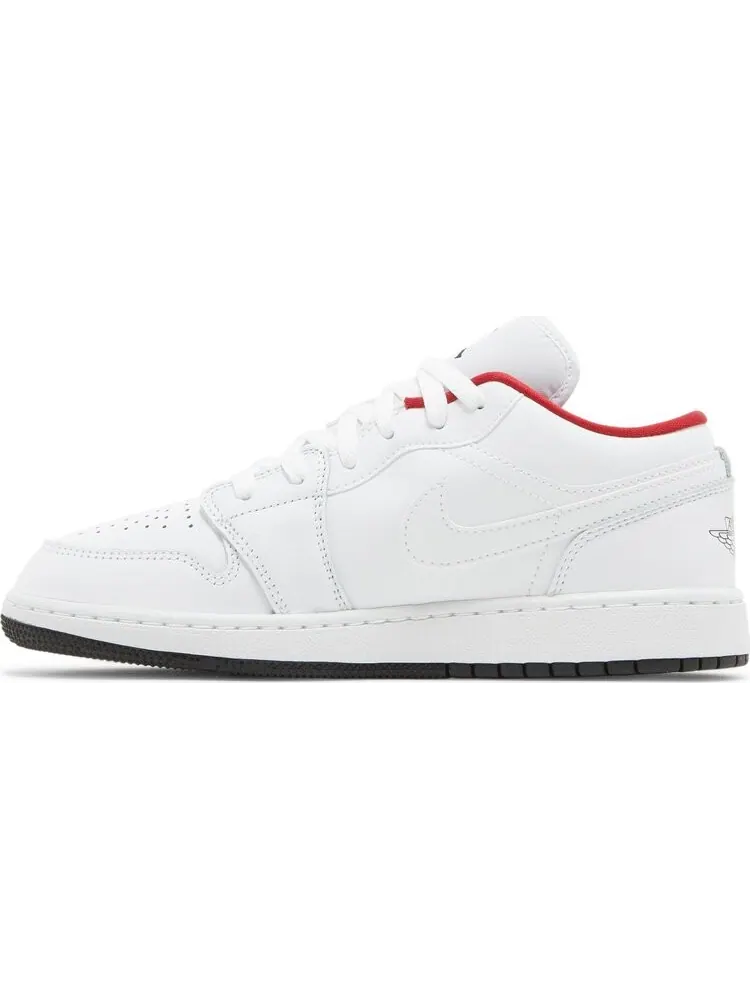 Кроссовки Air Jordan 1 Low GS White Gym — изображение 3 из 8, белый