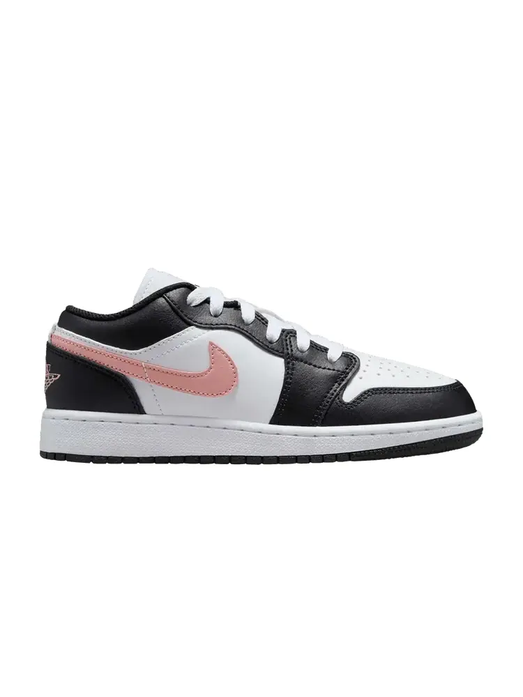 Кроссовки Air Jordan Air Jordan 1 Low GS 'Black Rust Pink' — изображение 1 из 1, белый/черный/розовый