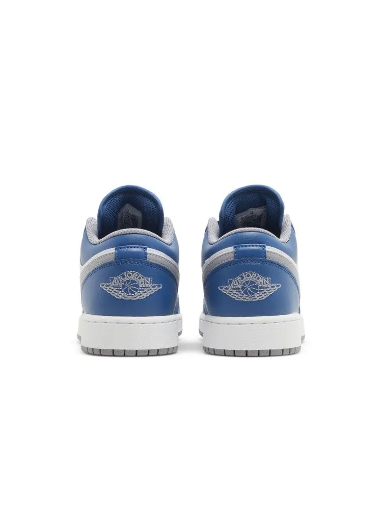 Кроссовки Air Jordan Air Jordan 1 Low GS 'True Blue Cement' — изображение 7 из 9, синий/серый/белый