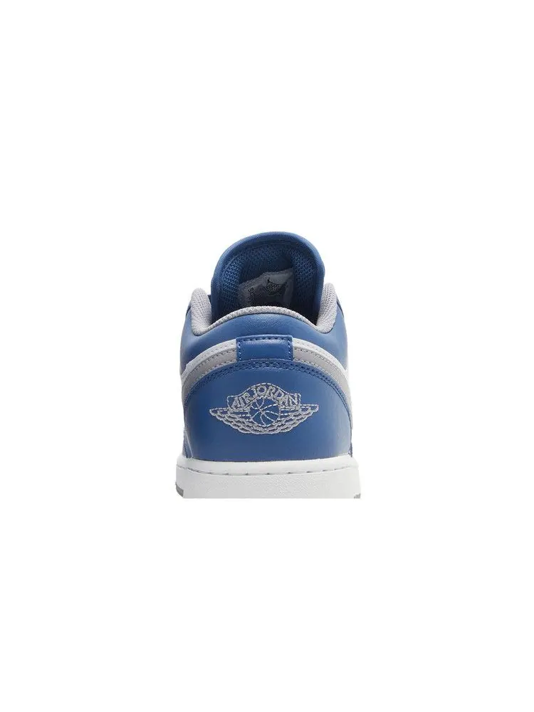 Кроссовки Air Jordan Air Jordan 1 Low GS 'True Blue Cement' — изображение 8 из 9, синий/серый/белый