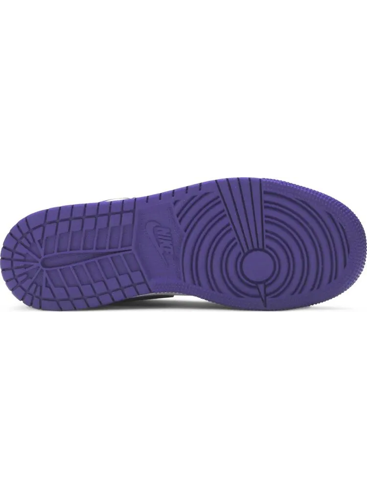 Кроссовки Air Jordan 1 Low GS Court — изображение 4 из 8, фиолетовый